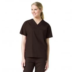Maevn Unisex One Pocket V-Neck Scrub Top Style 1006 - Plus Size XL - 5XL