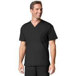 Maevn Mens One Pocket V-Neck Scrub Top Style 1006 Size XXS - L