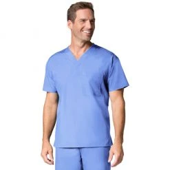 Maevn Mens One Pocket V-Neck Scrub Top Style 1006 - Plus Size XL - 5XL Mens Medical