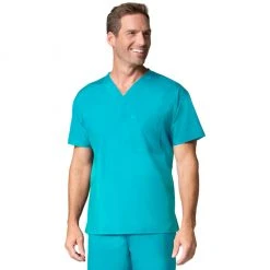 Maevn Mens One Pocket V-Neck Scrub Top Style 1006 - Plus Size XL - 5XL Mens Medical