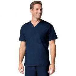 Maevn Mens One Pocket V-Neck Scrub Top Style 1006 Size XXS - L