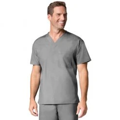 Maevn Mens One Pocket V-Neck Scrub Top Style 1006 Size XXS - L