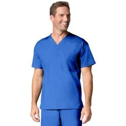 Maevn Mens One Pocket V-Neck Scrub Top Style 1006 Size XXS - L