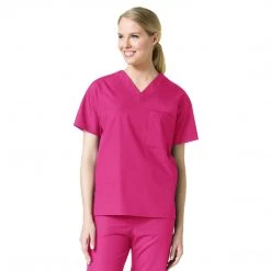 Maevn Unisex One Pocket V-Neck Scrub Top Style 1006 Size XXS - L Womens Medical