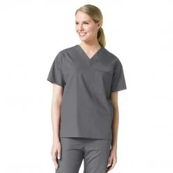 Maevn Unisex One Pocket V-Neck Scrub Top Style 1006 Size XXS - L Womens Medical