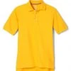 French Toast Short Sleeve Kids Pique Polo - Gold A9435-GLD Sizes XS - XXL Girls