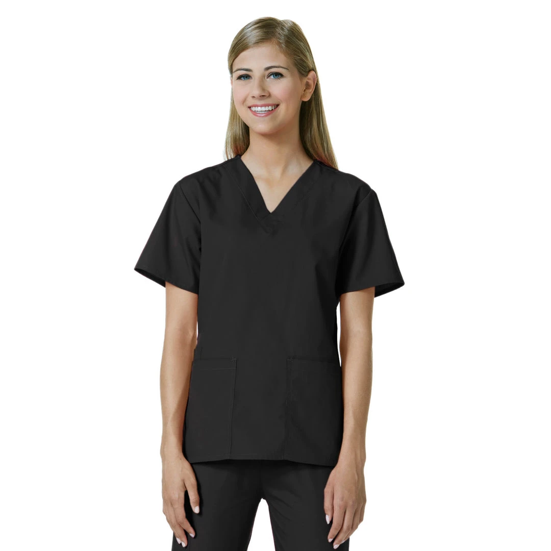 Maevn Womens V-Neck Two Pocket Scrub Top And Flare Leg Pant SetStyle - 10169026Sizes XL - XXL Womens Medical