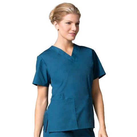 Maevn Womens V-Neck Two Pocket Scrub Top And Flare Leg Pant SetStyle - 10169026Sizes XL - XXL Womens Medical