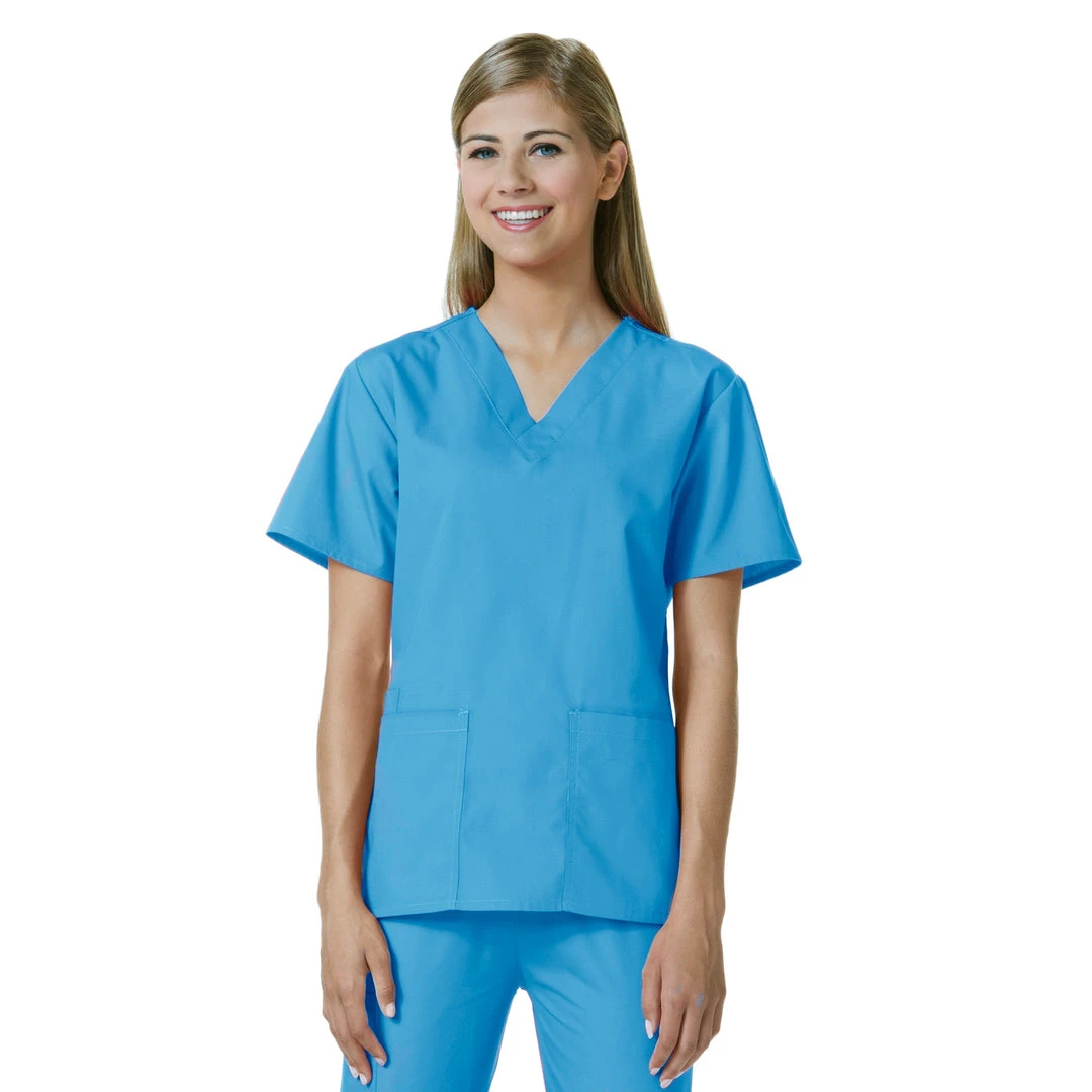 Maevn Womens V-Neck Two Pocket Scrub Top And Flare Leg Pant SetStyle - 10169026Sizes XL - XXL Womens Medical
