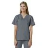 Maevn Womens V-Neck Two Pocket Scrub Top And Flare Leg Pant SetStyle - 10169026Sizes XXS - L