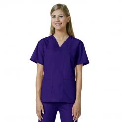 Maevn Womens V-Neck Two Pocket Scrub Top And Flare Leg Pant SetStyle - 10169026Sizes XL - XXL Womens Medical