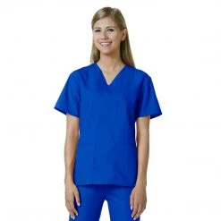 Maevn Womens V-Neck Two Pocket Scrub Top And Flare Leg Pant SetStyle - 10169026Sizes XL - XXL Womens Medical