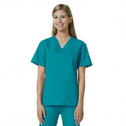 Maevn Womens V-Neck Two Pocket Scrub Top And Flare Leg Pant SetStyle - 10169026Sizes XL - XXL Womens Medical