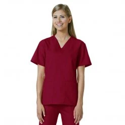 Maevn Womens V-Neck Two Pocket Scrub Top And Flare Leg Pant SetStyle - 10169026Sizes XL - XXL Womens Medical