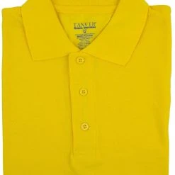 Tanvir Mens Gold 1021M Short Sleeve Pique Polo Shirt Sizes S To XL
