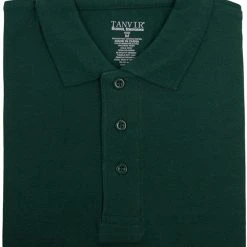 Tanvir Mens Hunter Green 1021M Short Sleeve Pique Polo Shirt Sizes S To XL