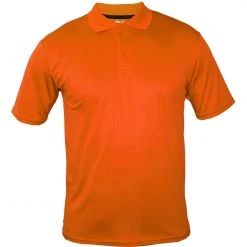 Tanvir Mens Orange 1021M Short Sleeve Pique Polo Shirt Sizes S To XL