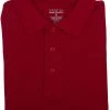 Tanvir Mens Red 1021M Short Sleeve Pique Polo Shirt Sizes S To XL