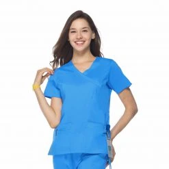 Womens Medical Maevn Blossom Y-Neck Mock Wrap Top Style - 1102 Sizes XS - XL