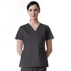 Maevn Blossom 3 Pocket V-Neck TopStyle - 1202Sizes XS - 3XL Womens Medical