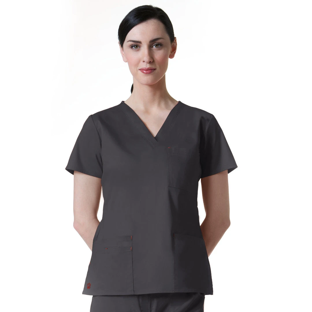 Maevn Blossom 3 Pocket V-Neck TopStyle - 1202Sizes XS - 3XL Womens Medical