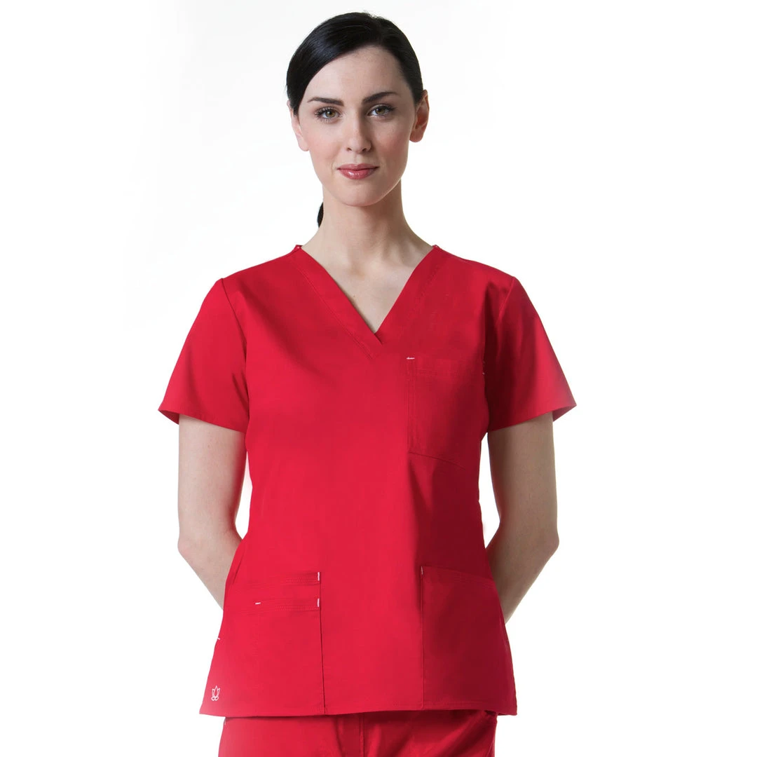 Maevn Blossom 3 Pocket V-Neck TopStyle - 1202Sizes XS - 3XL Womens Medical