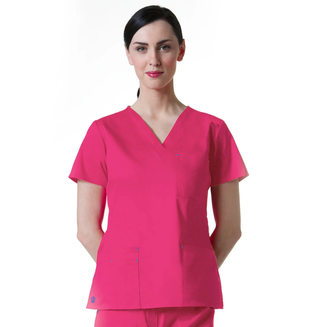 Maevn Blossom 3 Pocket V-Neck TopStyle - 1202Sizes XS - 3XL Womens Medical