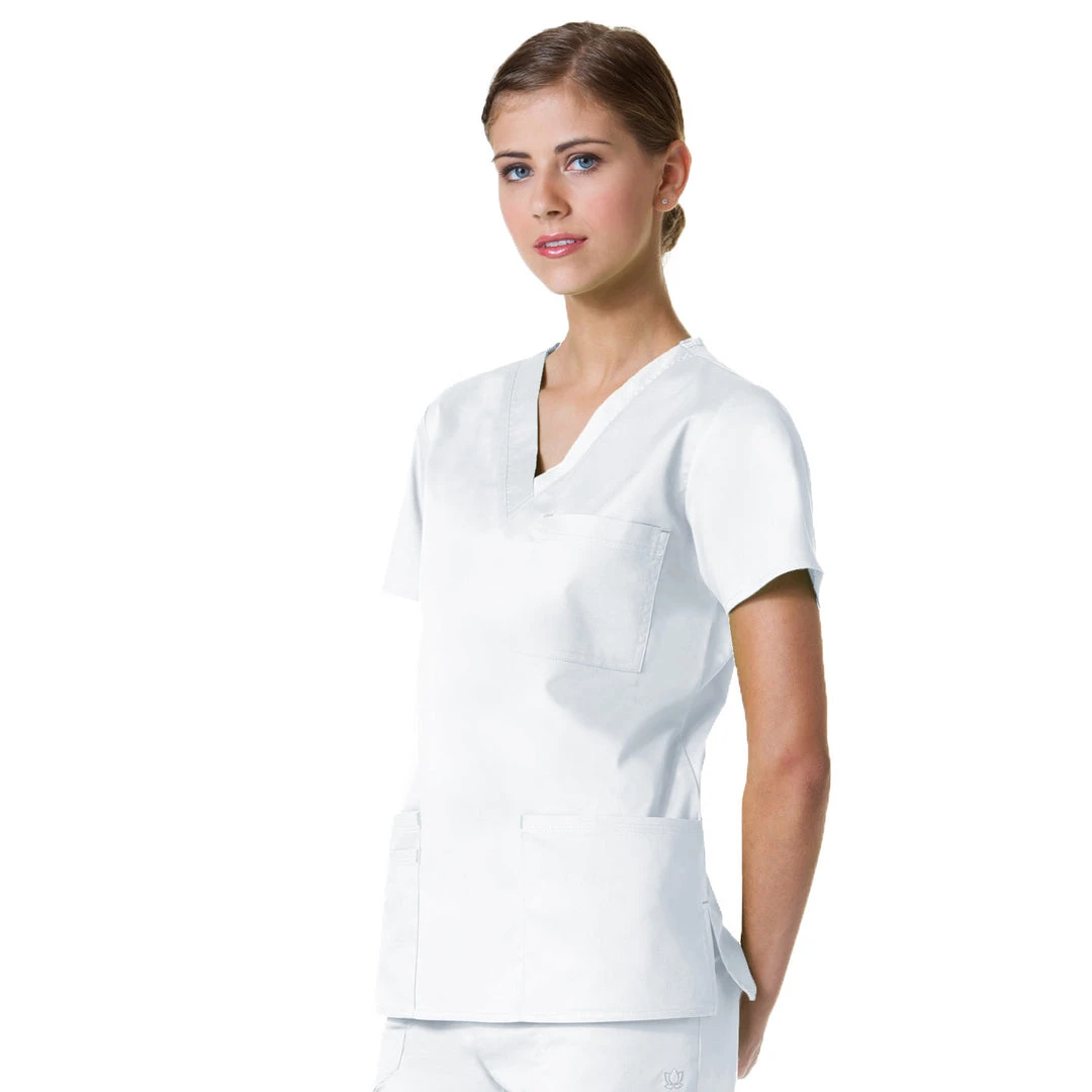 Maevn Blossom 3 Pocket V-Neck TopStyle - 1202Sizes XS - 3XL Womens Medical