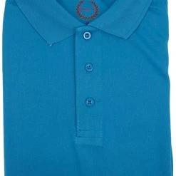 Jet Set Uniforms Kobalt 1 Performance Wear Mens Dry Fit Teal Short Sleeve Polo Shirt Sizes S To 2XL