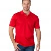 Jet Set Uniforms Kobalt 1 Performance Wear Mens Dry Fit Red Short Sleeve Polo Shirt Sizes S To 2XL