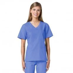 Maevn Core Curved 3 Pocket V-Neck Scrub Top Style - 1626 Sizes XXS - XL