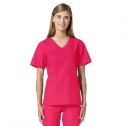 Maevn Core Curved 3 Pocket V-Neck Scrub Top Style - 1626 Sizes XXL - 5XL