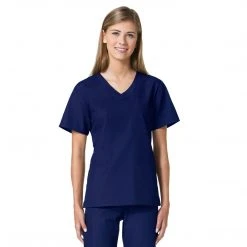 Maevn Core Curved 3 Pocket V-Neck Scrub Top Style - 1626 Sizes XXS - XL