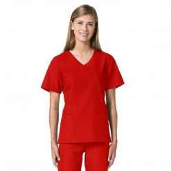 Maevn Core Curved 3 Pocket V-Neck Scrub Top Style - 1626 Sizes XXL - 5XL