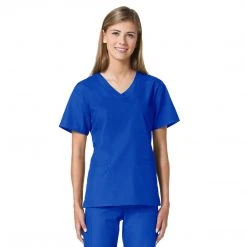 Maevn Core Curved 3 Pocket V-Neck Scrub Top Style - 1626 Sizes XXL - 5XL