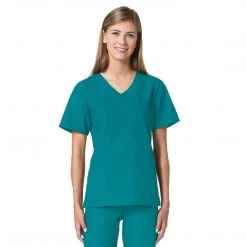 Maevn Core Curved 3 Pocket V-Neck Scrub Top Style - 1626 Sizes XXS - XL