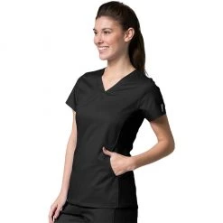 Maevn Eon Active Sporty Mesh Panel Top Style 1718 Sizes XS - 3XL Womens Medical