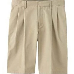 Genuine School Uniform Boys Husky Pleated Uniform Shorts Sizes 10 - 20