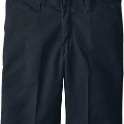 Dickies School Dickies Boys Navy Flat Front Shorts 42562-NVY Extra-Pocket Sizes 12 To 20