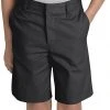Dickies School Dickies Boys Black Shorts Flat Front School Uniform Sizes 4 To 20