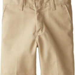 Jet Set Uniforms Dickies Boys Khaki Shorts Flat Front School Uniform Sizes 4 To 20