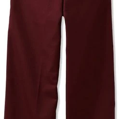 Dickies School Dickies Boys Burgundy Pants Flat Front School Uniform Sizes 4 To 20