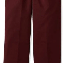 Dickies School Dickies Boys Burgundy Pants Flat Front School Uniform Sizes 4 To 20