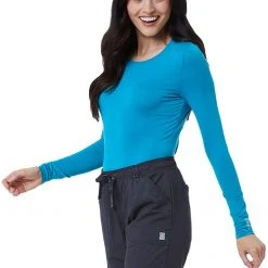 Jet Set Uniforms Scrubs Maevn 6709 Coolmax Long Sleeve Under Scrub Tee
