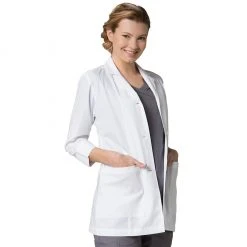 Maevn Womens 3/4" Sleeve Lab Coat Style - 7126 Sizes XS - 3XL