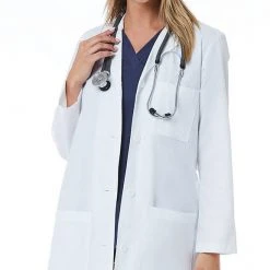 Womens Medical Maevn Womens Long Lab Coat Style - 7156 Sizes XS- 3XL