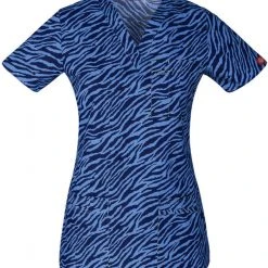 Dickies Medical Dickies Women's Youtility V-Neck Top "On The Stripe Track"Style 82978 - ONSRSize XXS - 2XL