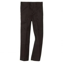 Dickies School Dickies Boys Black Husky Flat Front Double Knee Pants 85062-BLK Sizes 8H - 20H