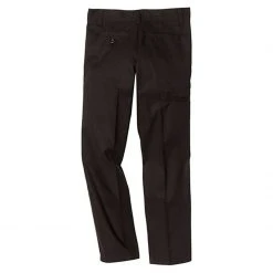 Dickies School Dickies Boys Black Husky Flat Front Double Knee Pants 85062-BLK Sizes 8H - 20H