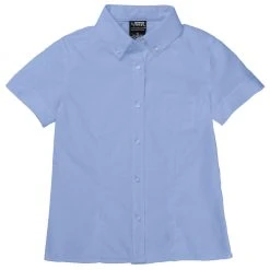 French Toast Girls Darted Oxford Blouse Sizes 4 - 20 White, Blue